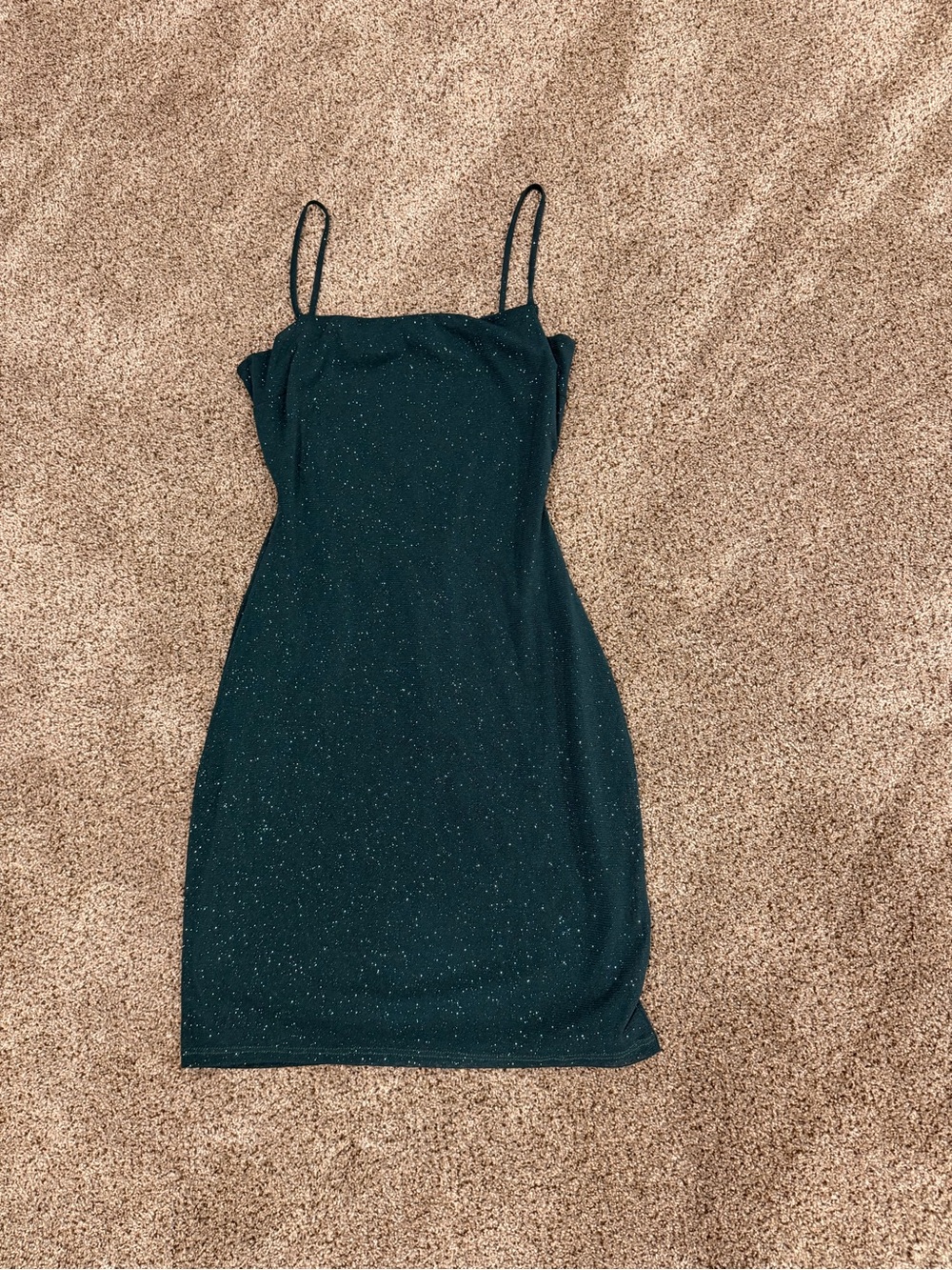 Windsor Emerald Sparkle Slip Mini Dress
